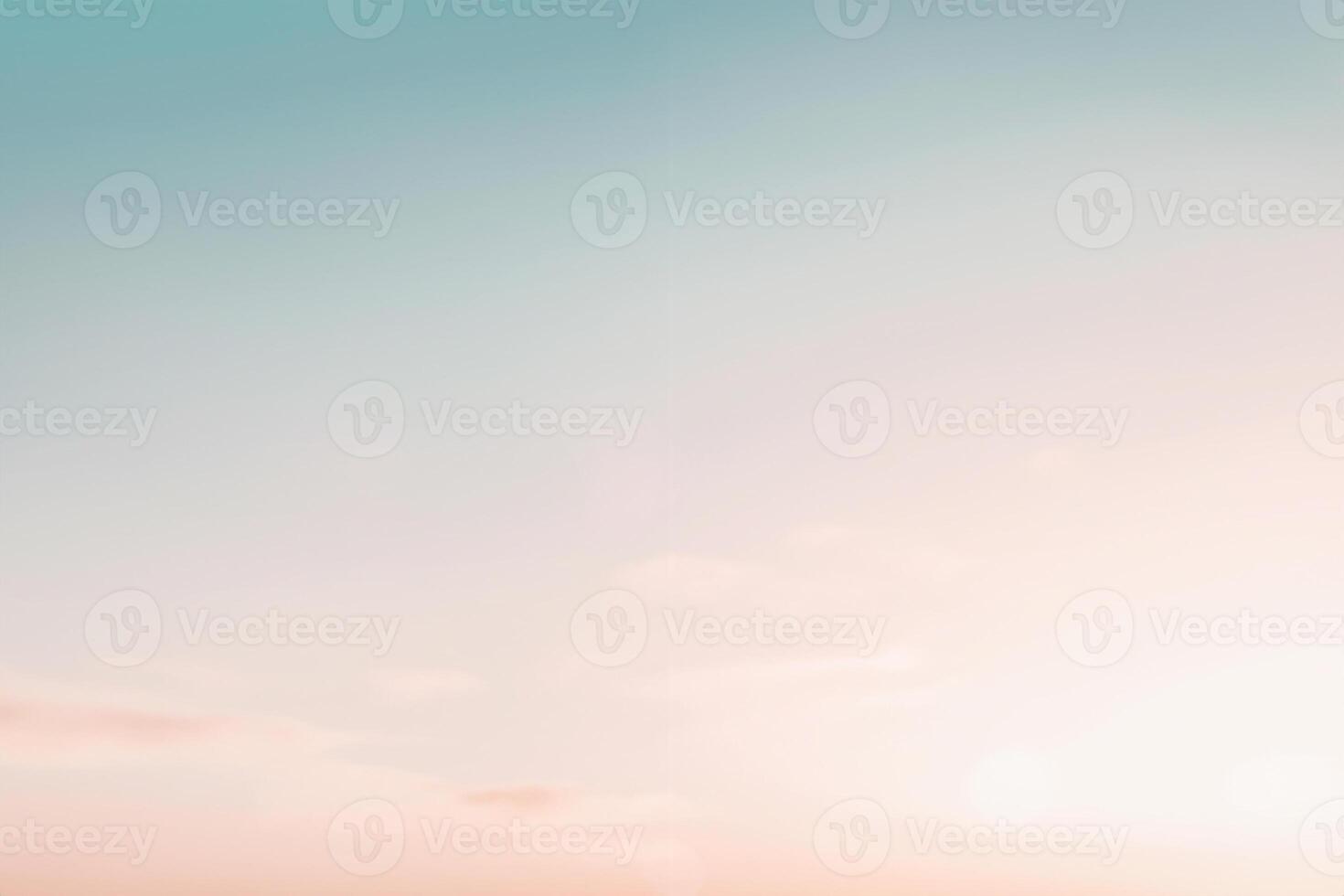 Tranquil Morning Sky, Abstract Bokeh Texture for Calm Horizon Landscape, Sunset Glow on Sandy Beach, and Relaxing Autumn Vibes photo