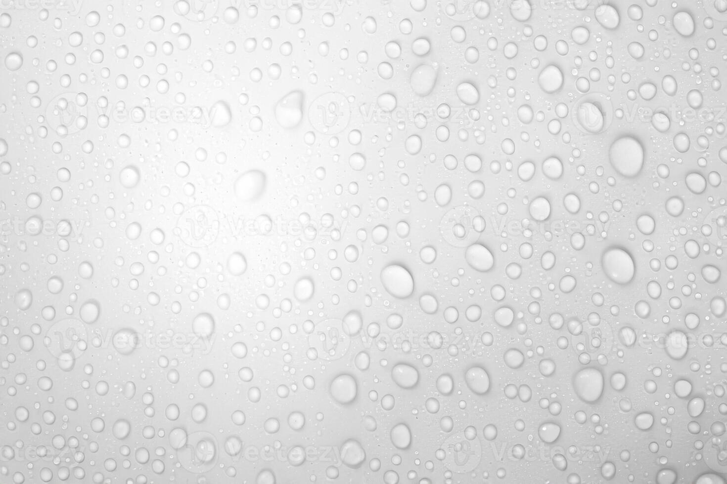Droplets Dance, Water Gems on White Canvas photo