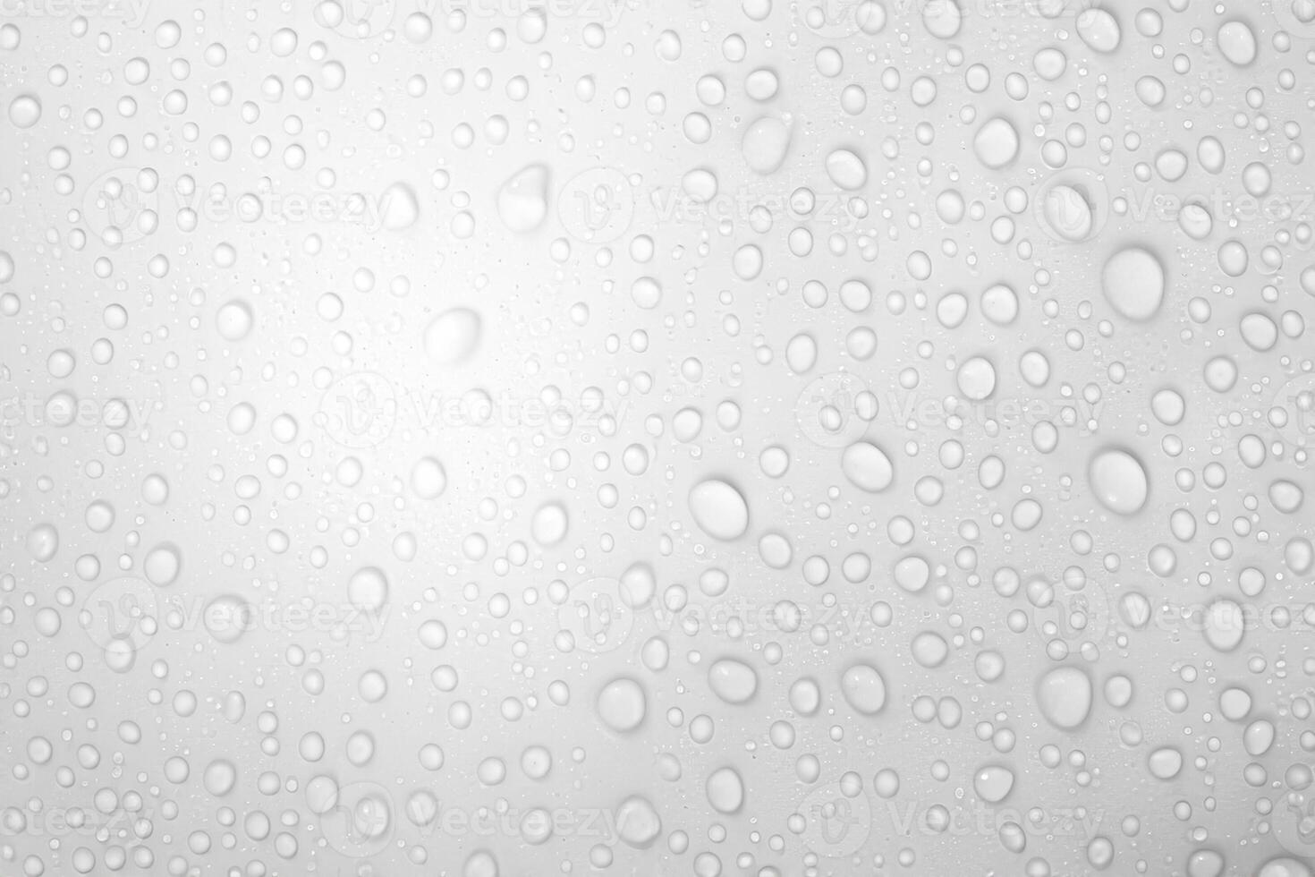 Droplets Dance, Water Gems on White Canvas photo