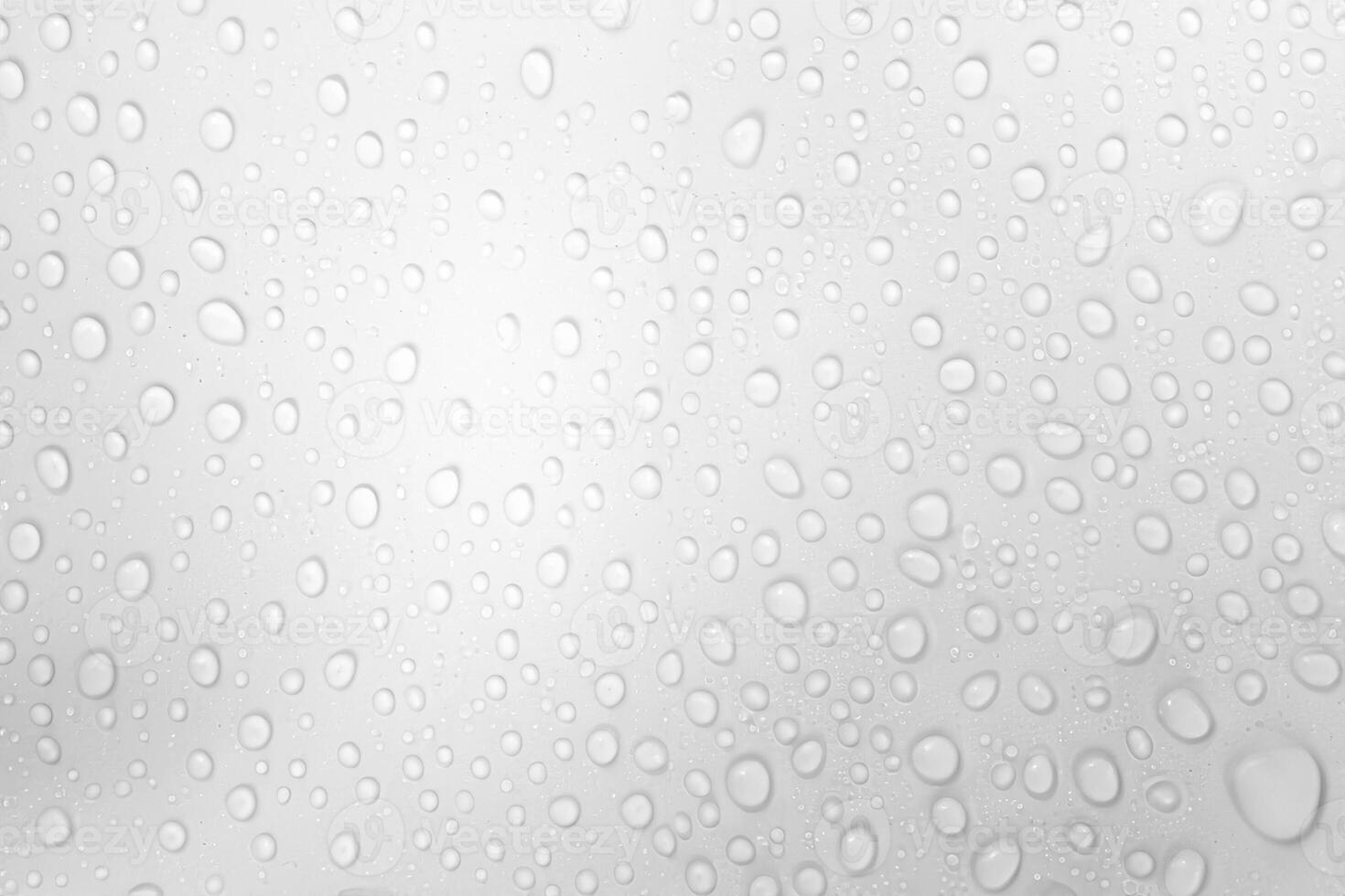 Droplets Dance, Water Gems on White Canvas photo