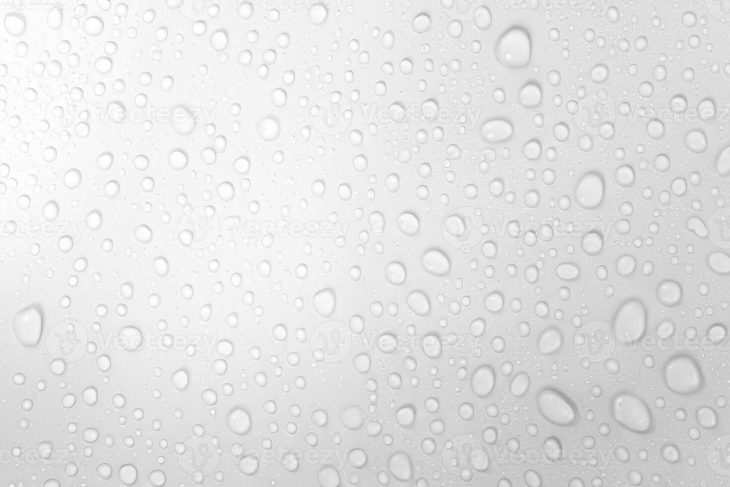 Droplets Dance, Water Gems on White Canvas photo