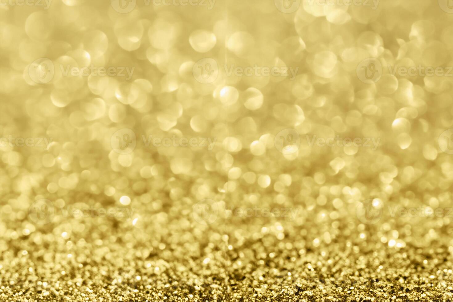 Gilded Radiance, Defocused Bokeh Bliss, Abstract Gold Glitter Sparkle in a Dazzling Light Ensemble photo