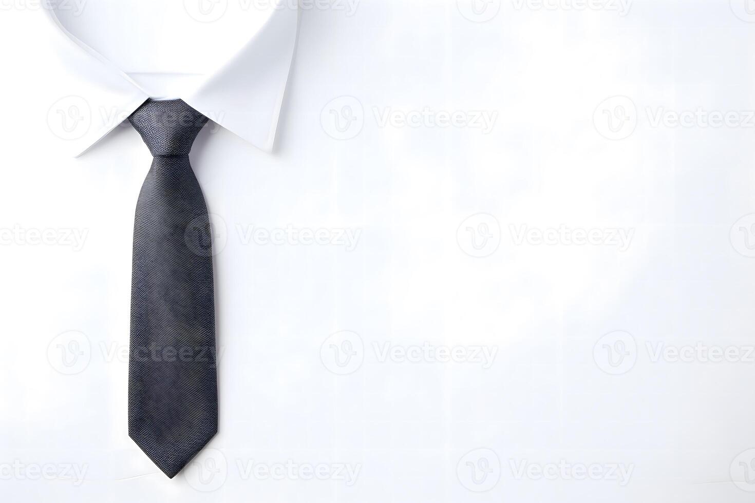 AI generated Father's day white background with tie and place for text. Happy fathers day photo