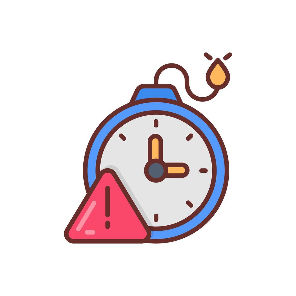 Deadline  icon in vector. Logotype vector