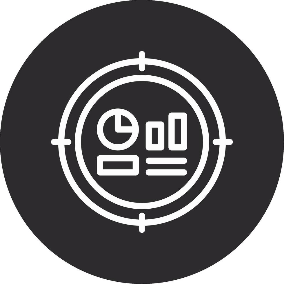Target Inverted Icon vector
