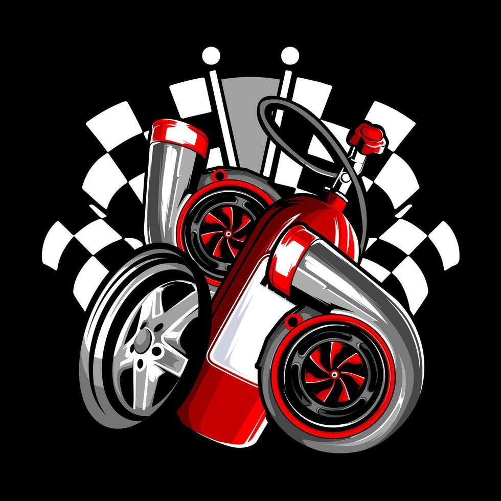 RACING ITEM VECTOR