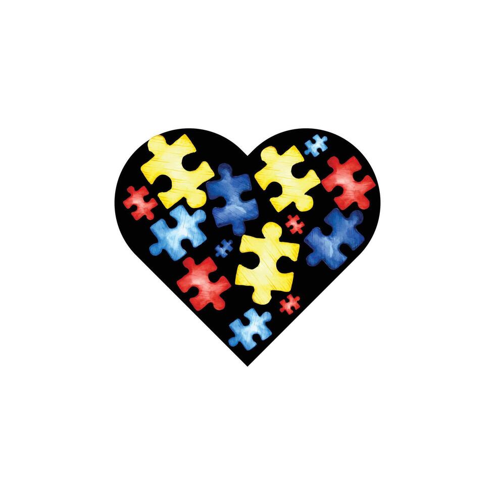 Autism Graphic Tshirt Design Autism Awareness Day retro custom autism autistic heart love vector