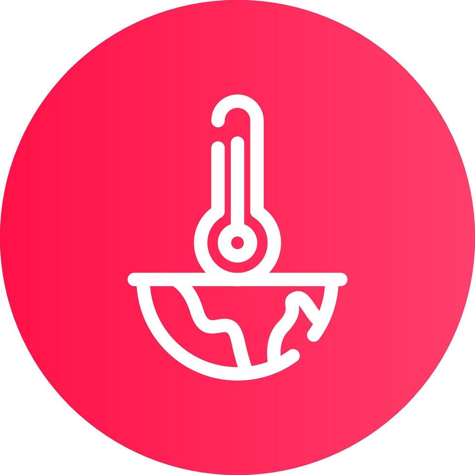 Global Warming Creative Icon Design vector