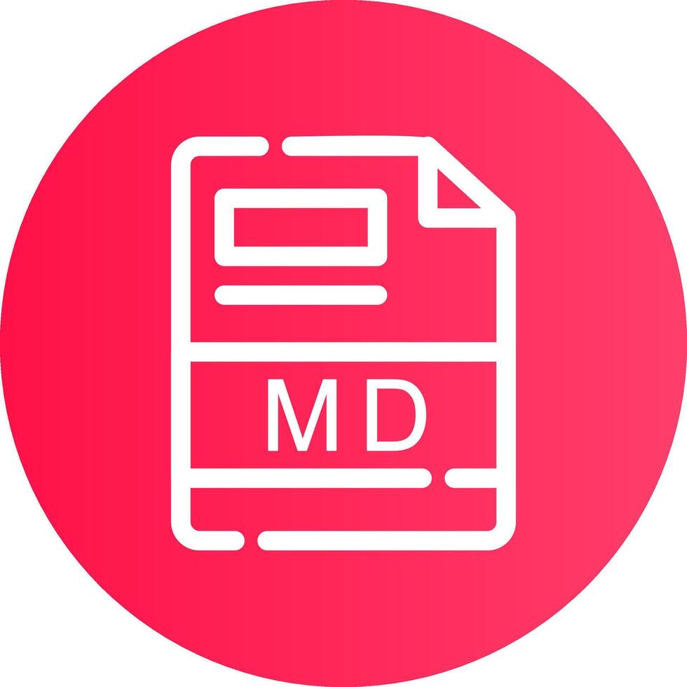 MD Creative Icon Design vector