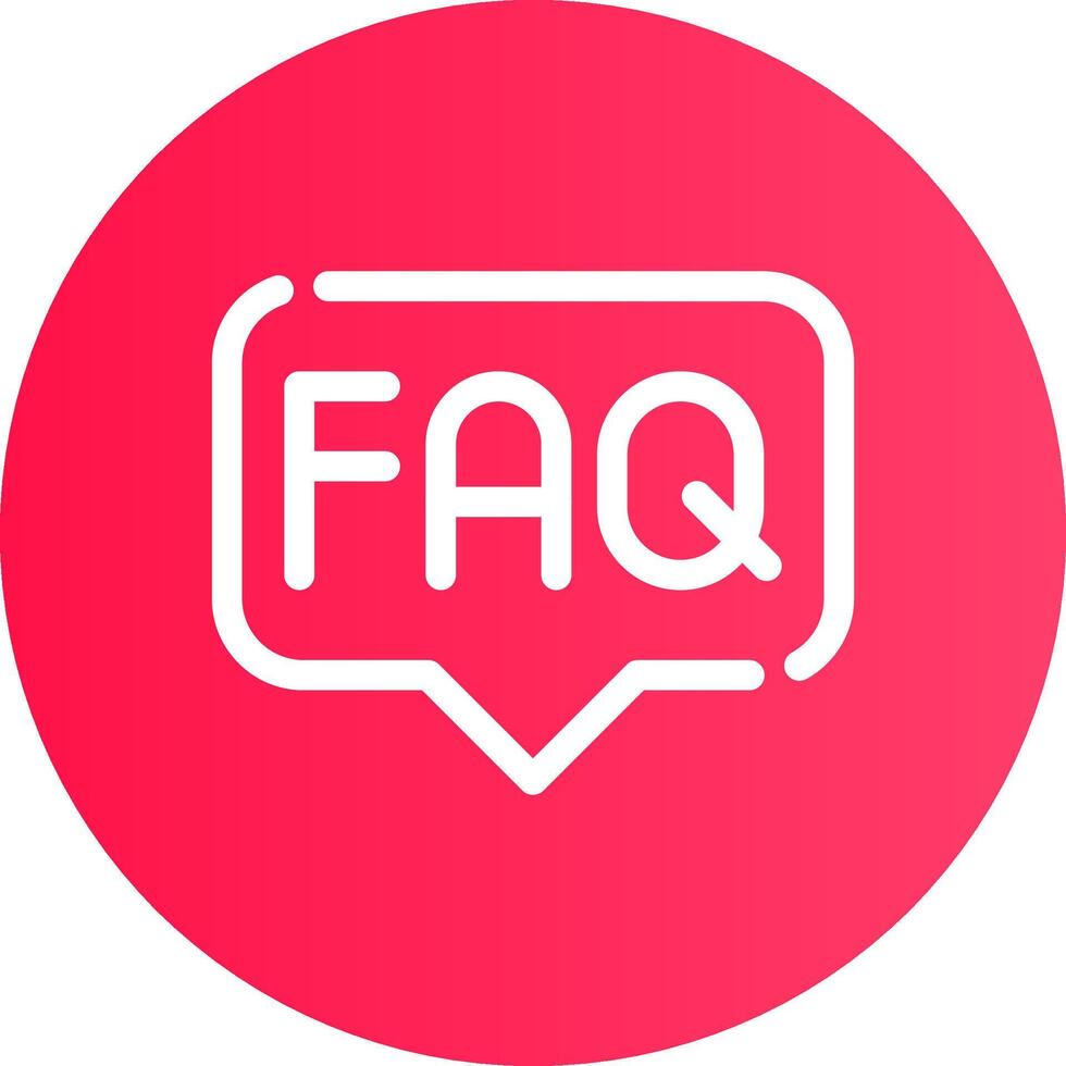 FAQ Creative Icon Design vector