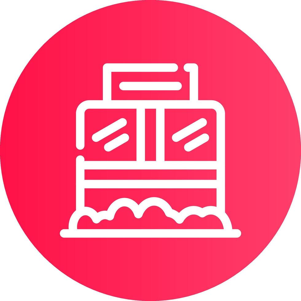Ticket Box Creative Icon Design vector
