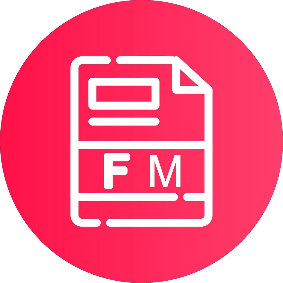 FM Creative Icon Design vector