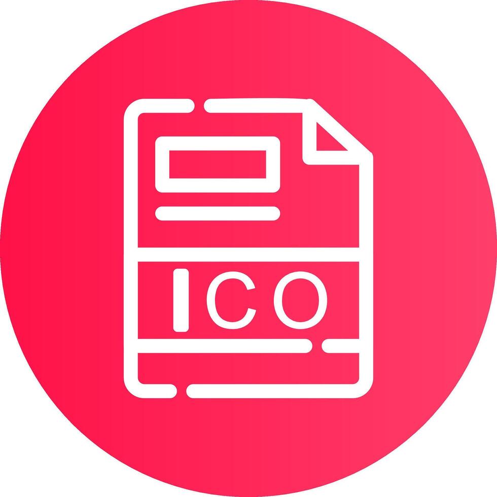 ICO Creative Icon Design vector