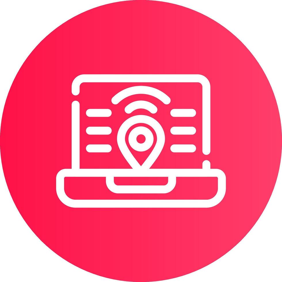 Digital Nomad Hub Creative Icon Design vector