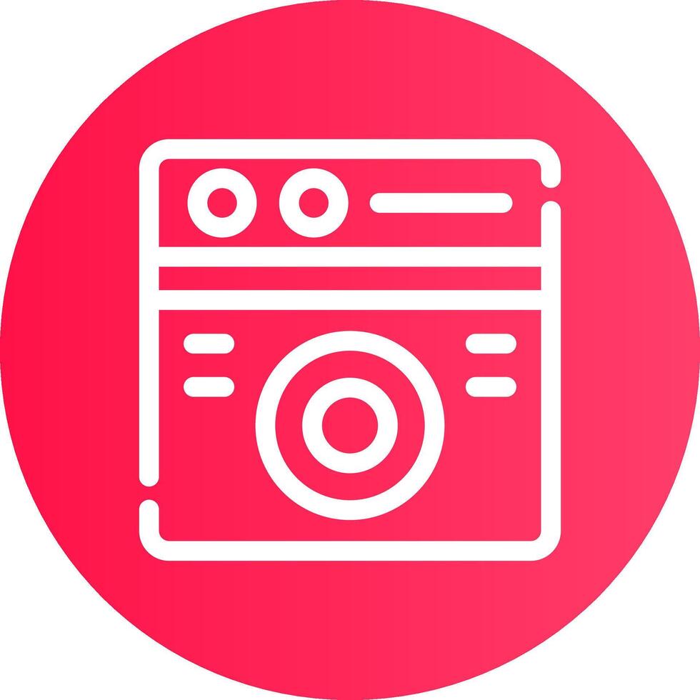 Washing Machine Creative Icon Design vector