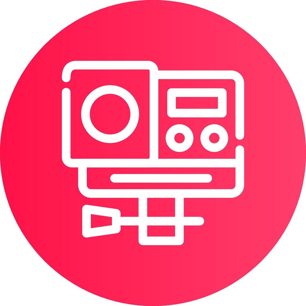 Action Camera Creative Icon Design vector