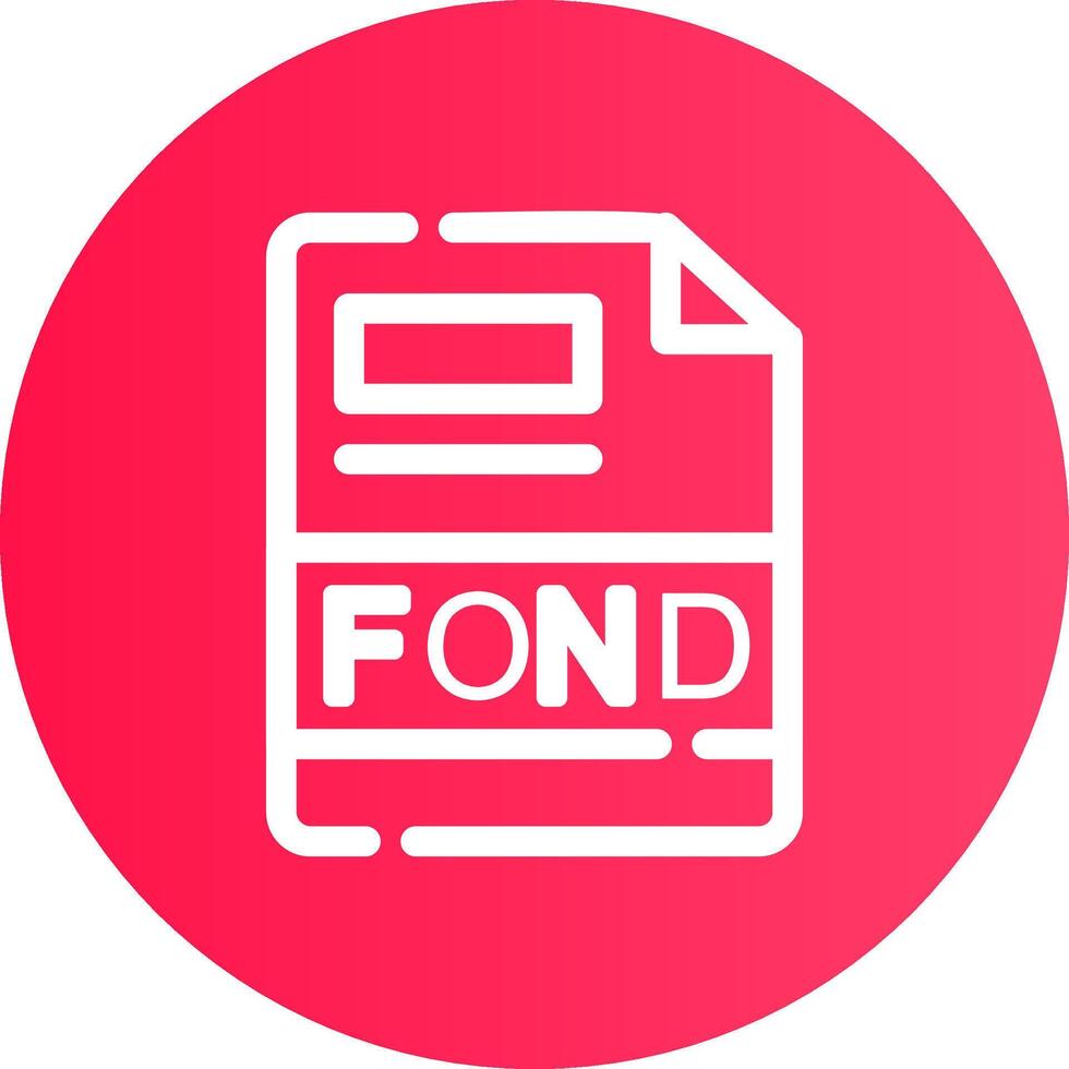 FOND Creative Icon Design vector