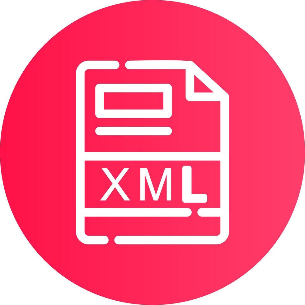 XML Creative Icon Design vector