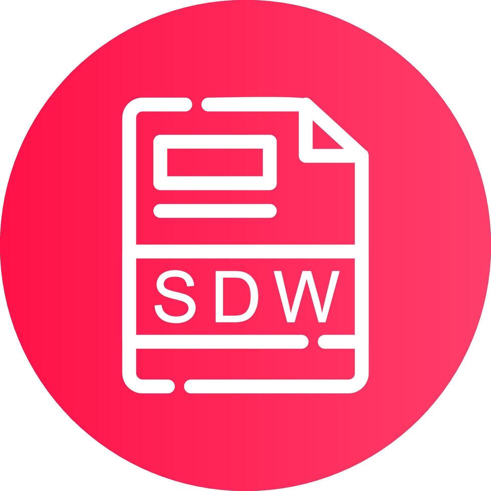 sdw creativo icono diseño vector