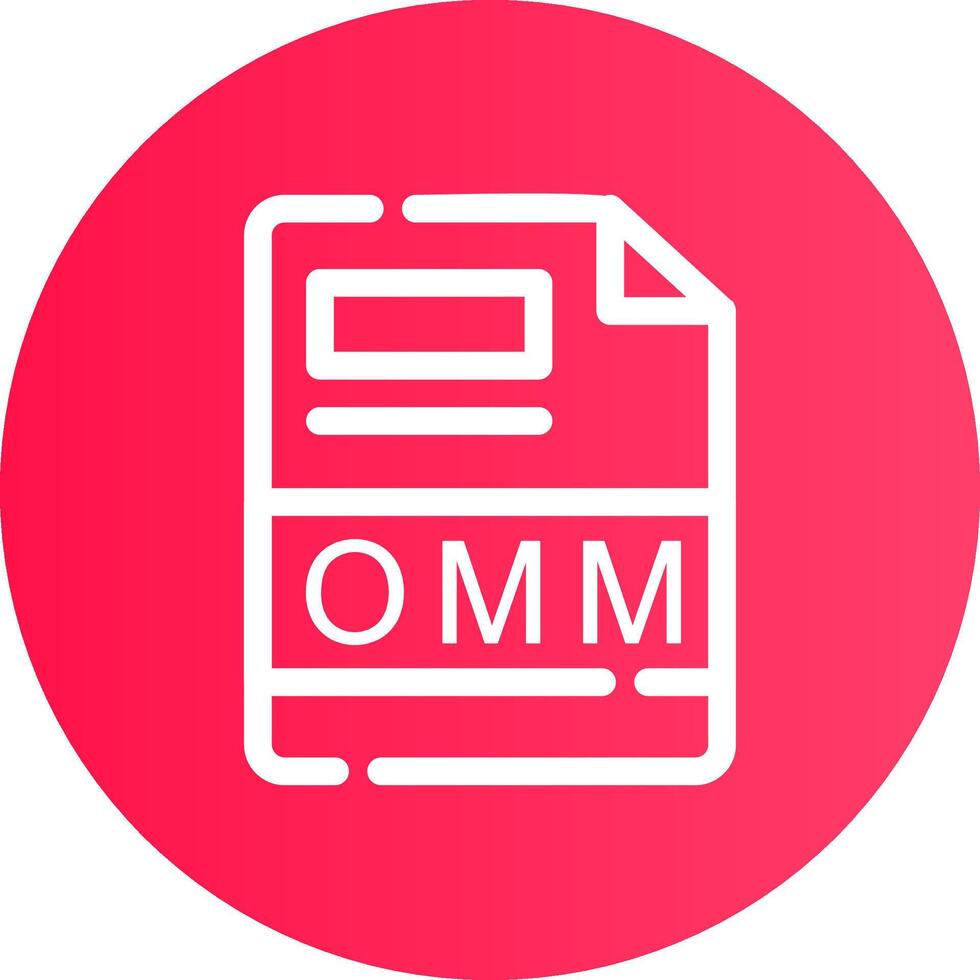 OMM Creative Icon Design vector
