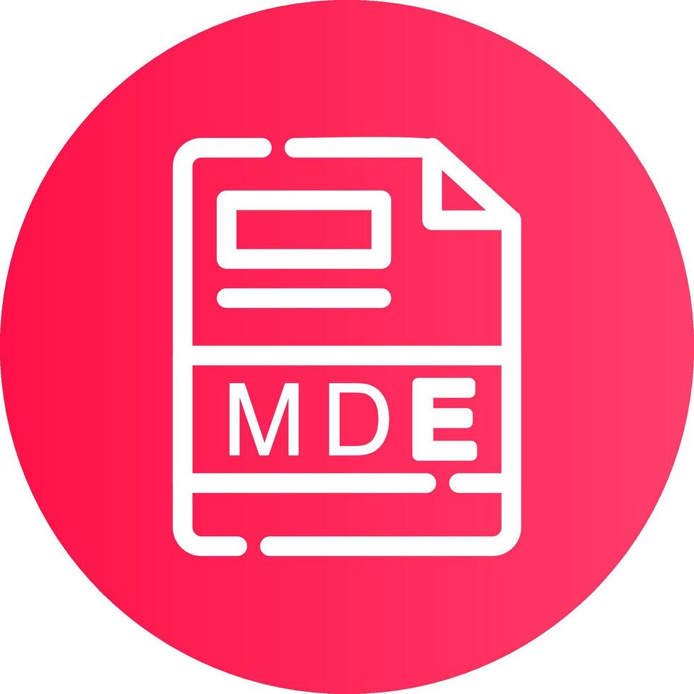 MDE Creative Icon Design vector