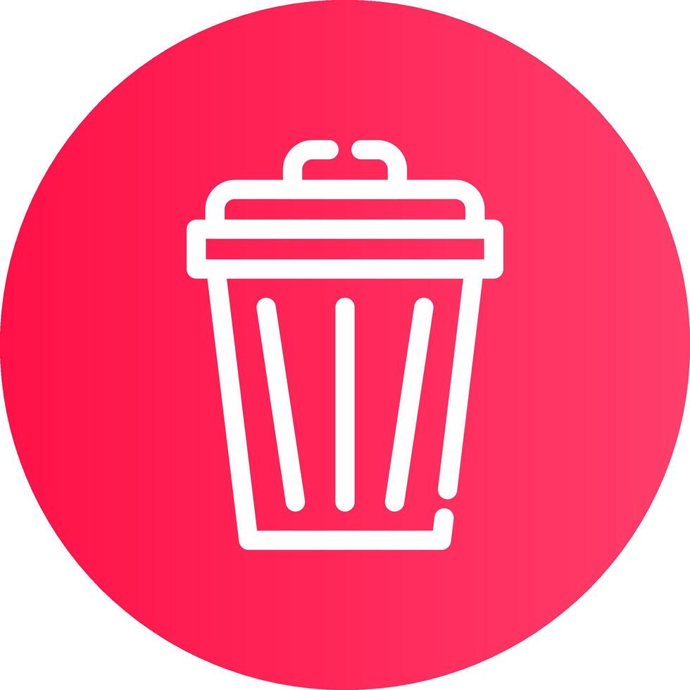 Trash Can Creative Icon Design vector