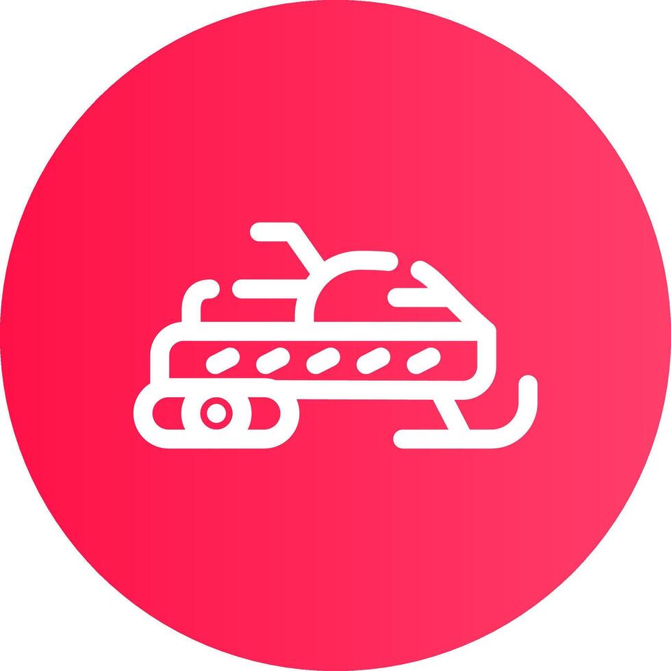 Snowmobile Creative Icon Design vector