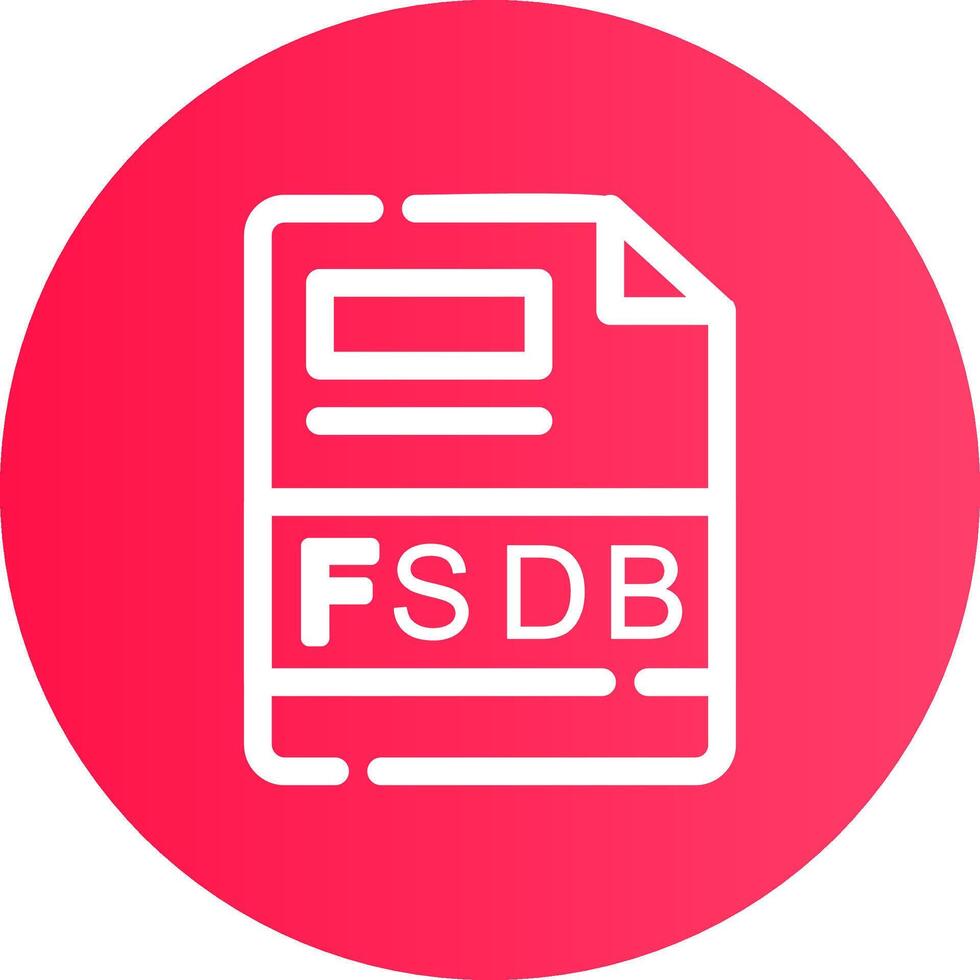 fsdb creativo icono diseño vector