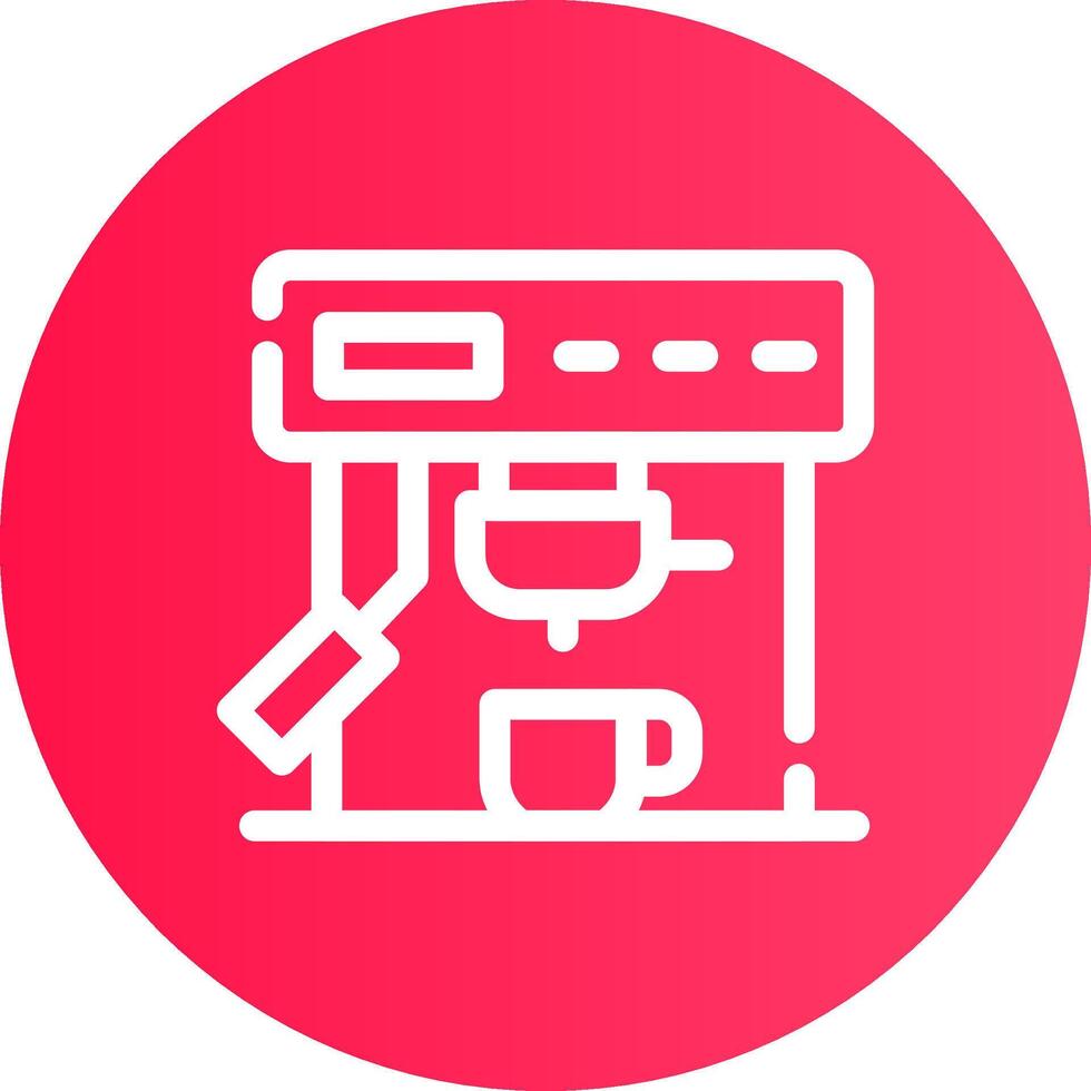 Coffee Machine Creative Icon Design vector