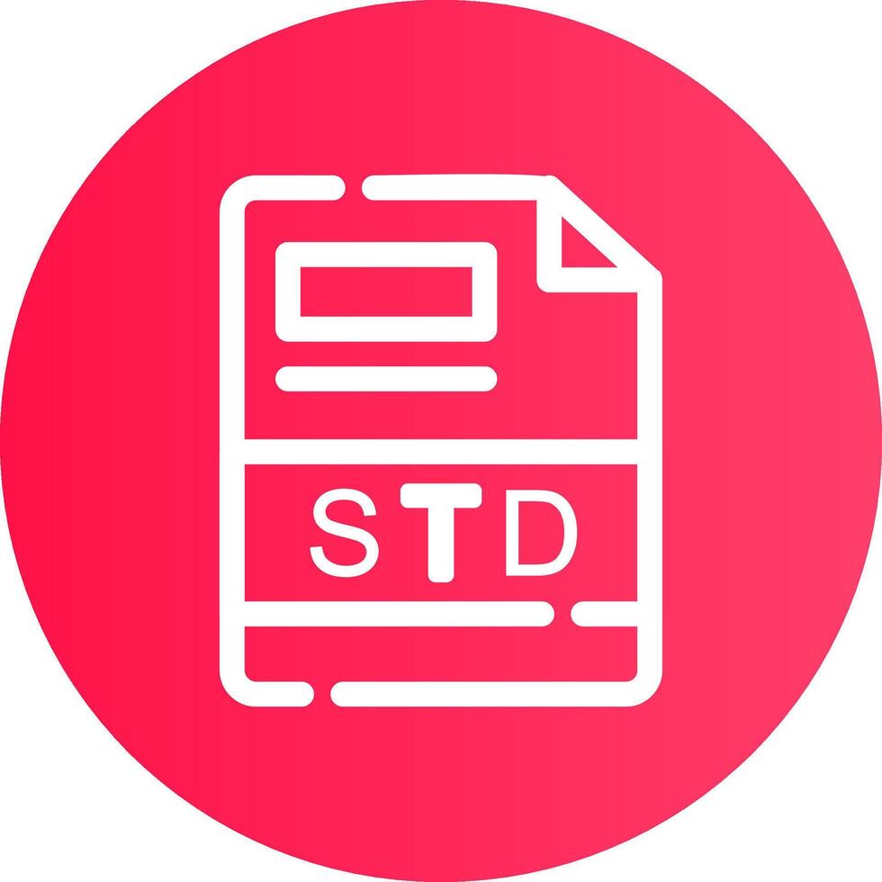 STD Creative Icon Design vector