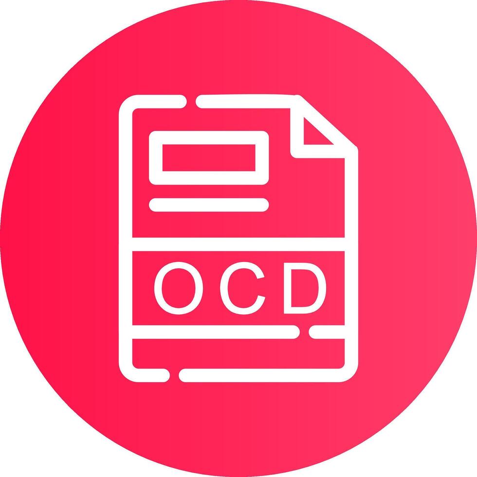 OCD Creative Icon Design vector