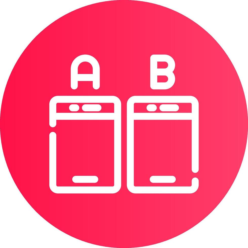 Ab Testing Creative Icon Design vector