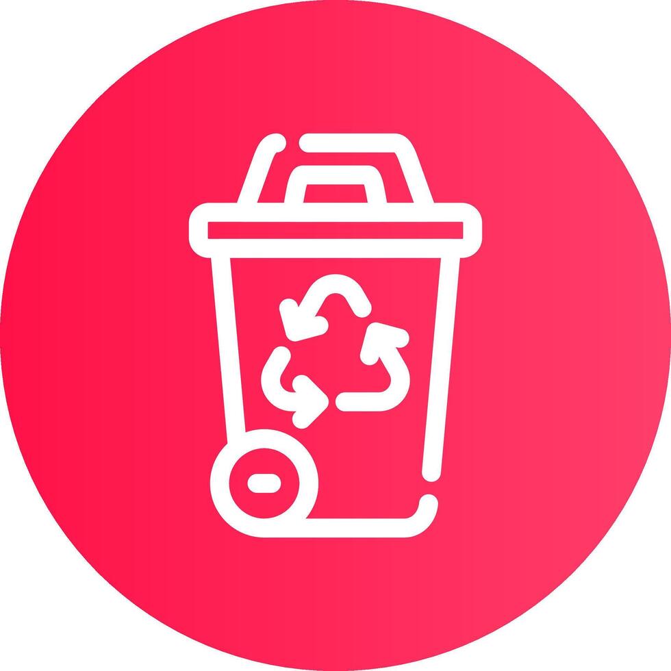 Recycling Bin Creative Icon Design vector