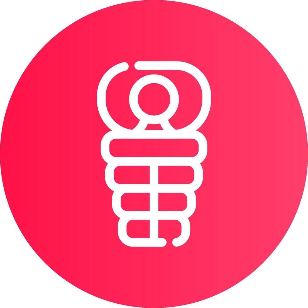 Sleeping Bag Creative Icon Design vector