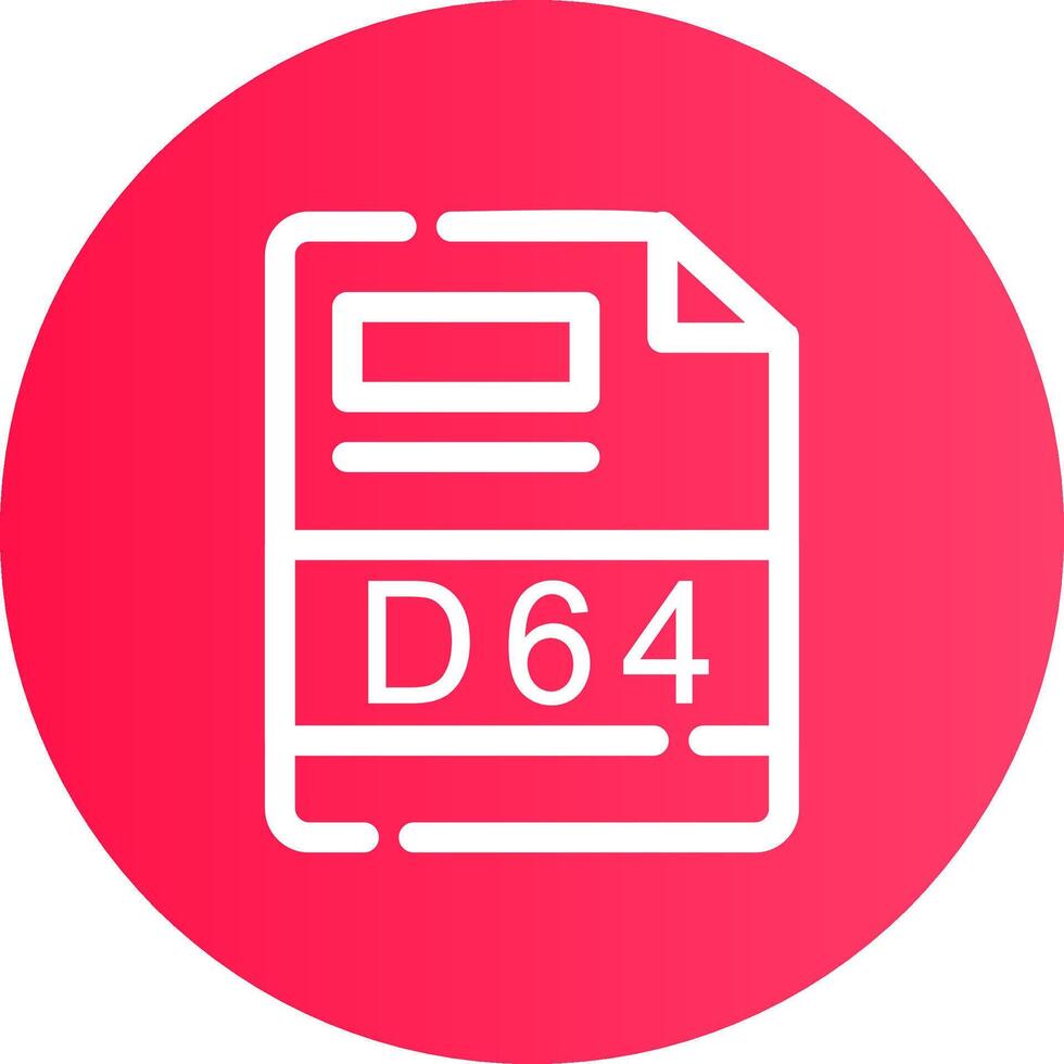 D64 Creative Icon Design vector