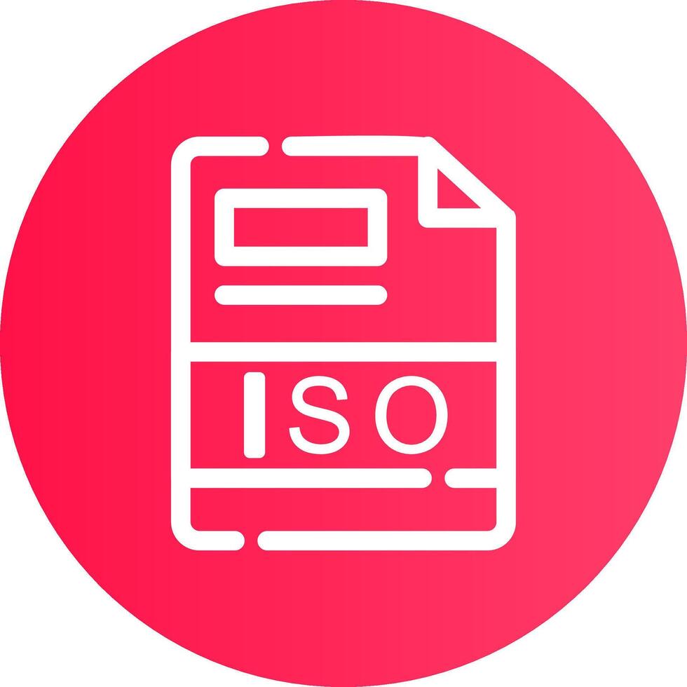 ISO Creative Icon Design vector