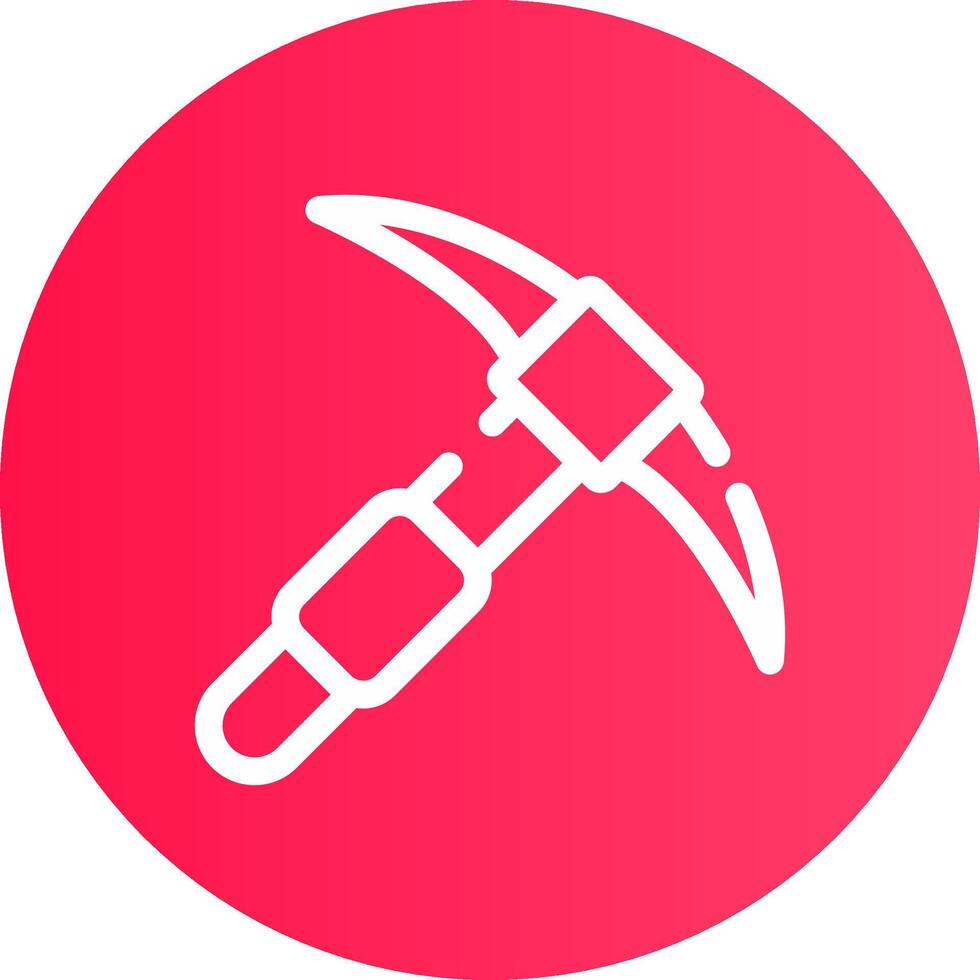 Pickaxe Creative Icon Design vector