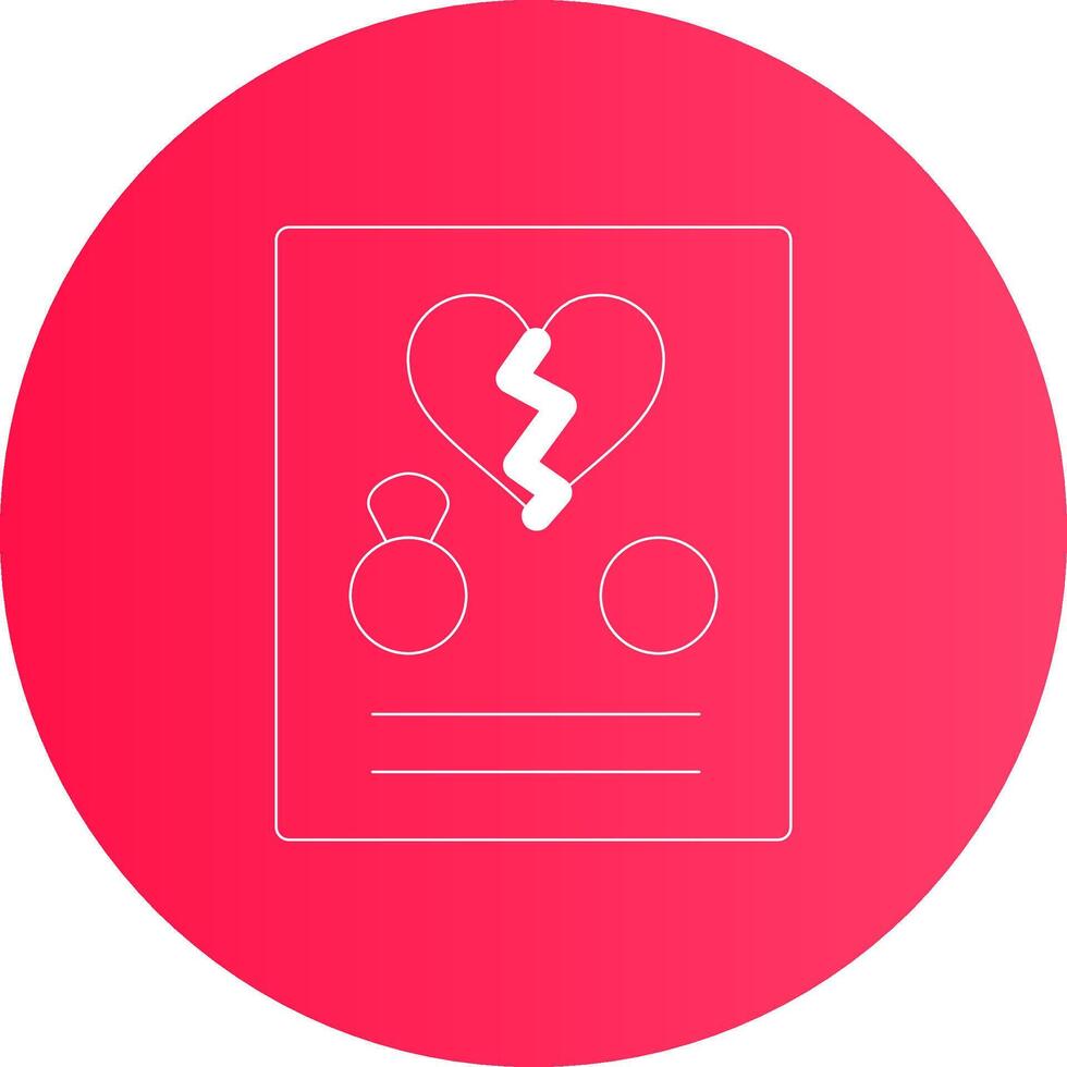 Divorce Creative Icon Design vector
