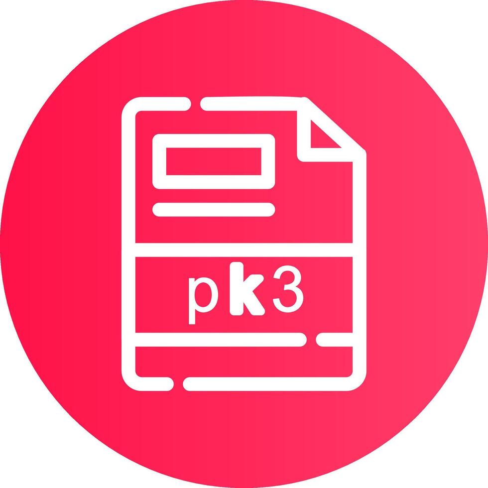 pk3 creativo icono diseño vector