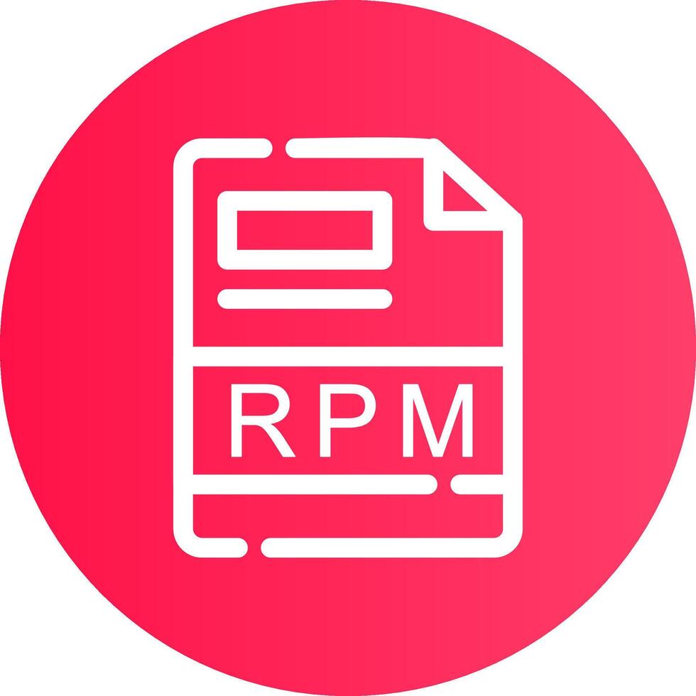 rpm creativo icono diseño vector