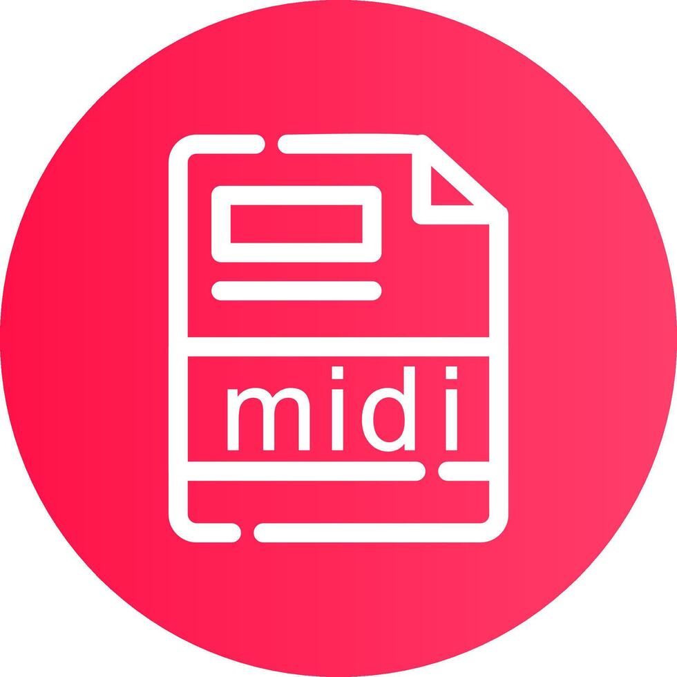 midi Creative Icon Design vector