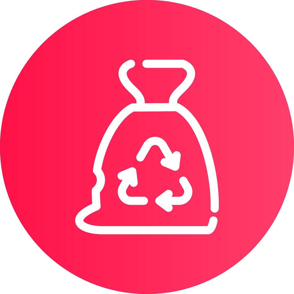 Garbage bag Creative Icon Design vector