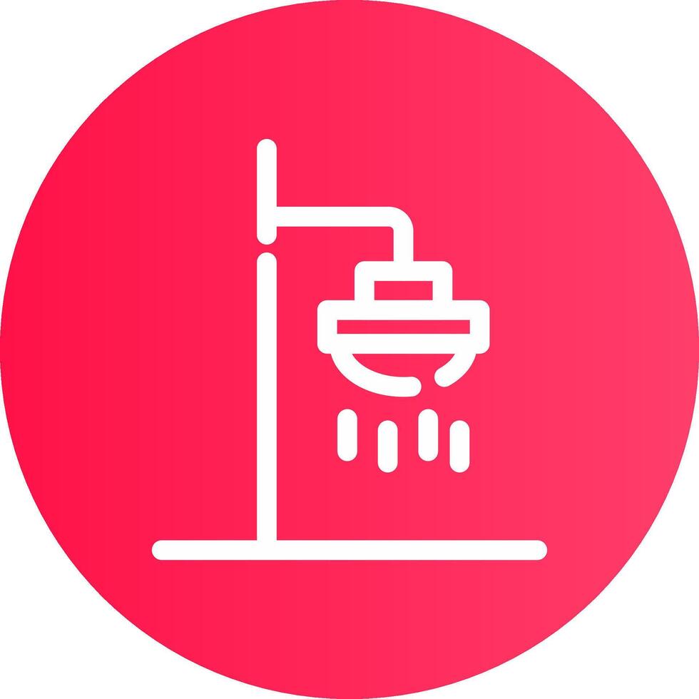 Roof Shower Creative Icon Design vector