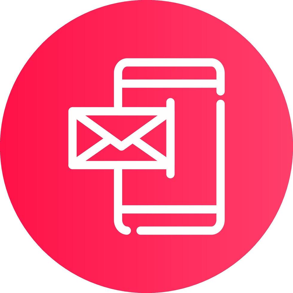 Mobile Email Creative Icon Design vector