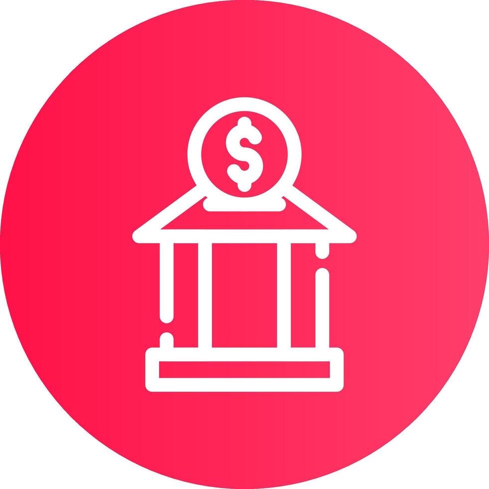 Investment Bank Creative Icon Design vector