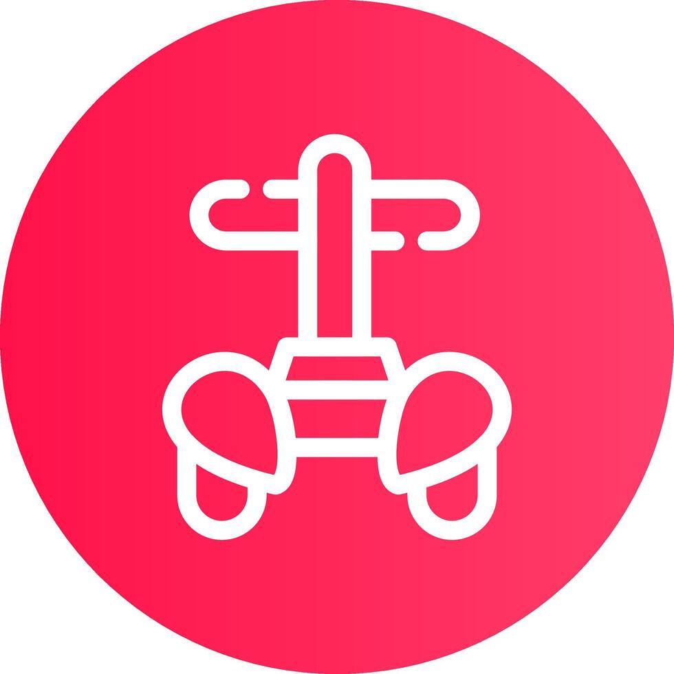 Police Segway Creative Icon Design vector