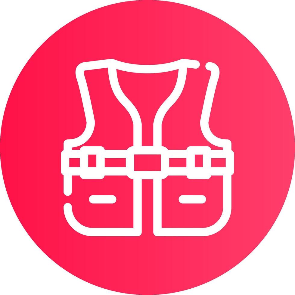 Life Jacket Creative Icon Design vector