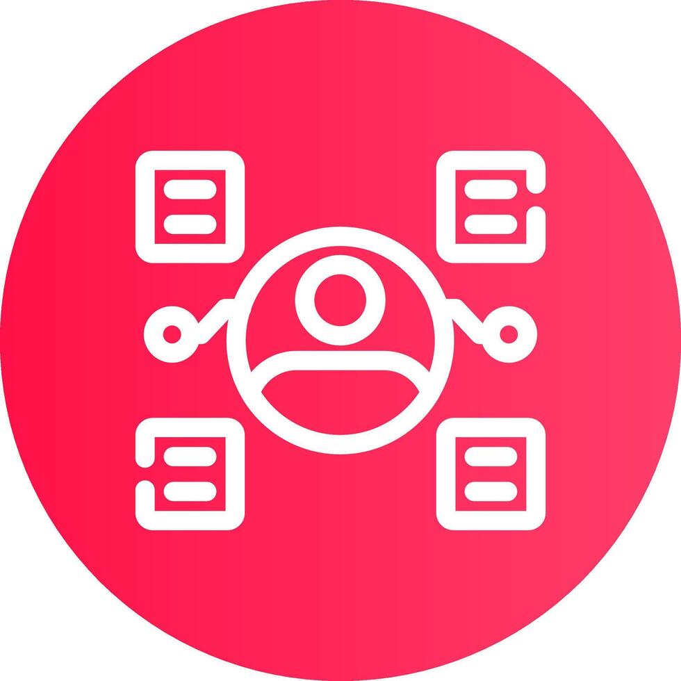 User Predictions Creative Icon Design vector