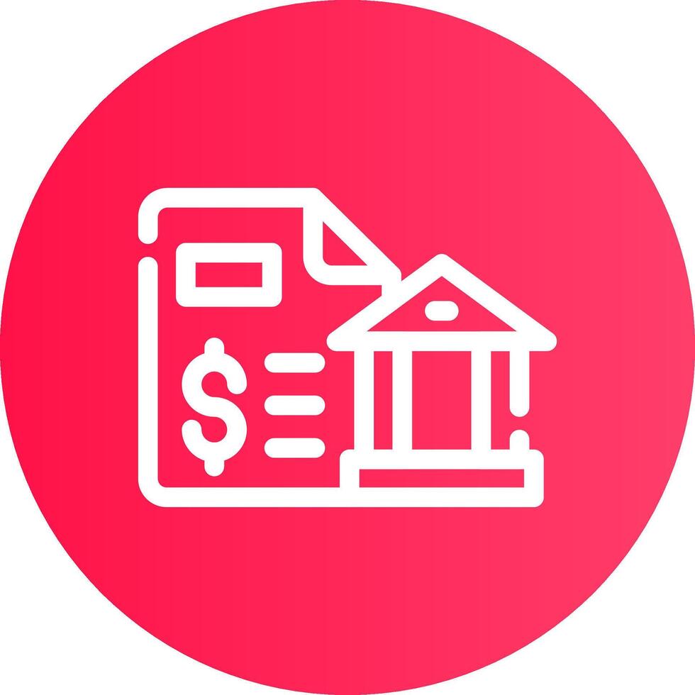Bank Statement Creative Icon Design vector