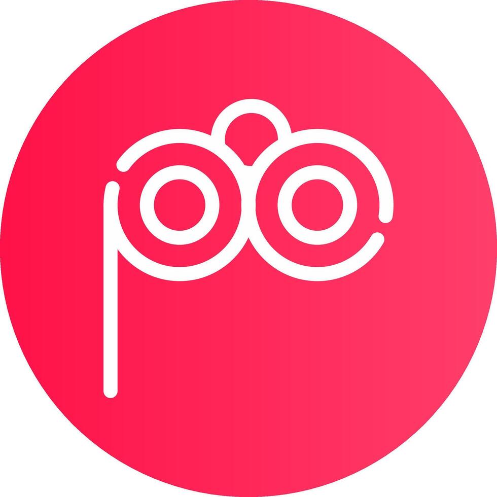 Lorgnette Glasses Creative Icon Design vector